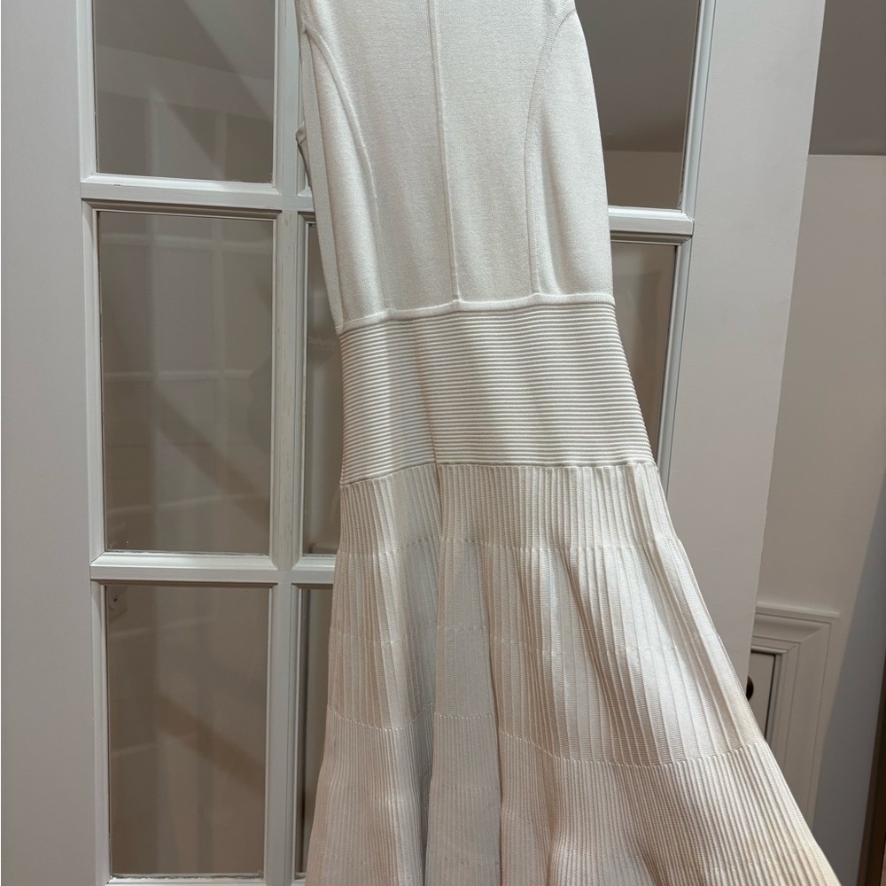 Milly white flare mini Dress